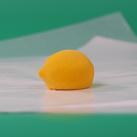 Nouveauté : Gâteau mousse au fromage à la crème chocolatée surgelée, faible en gras, certifié Halal, dessert en forme de citron 3D, boîte de collations