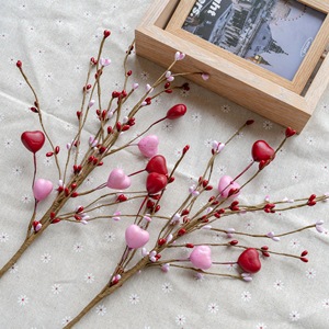 CallaFloral ของตกแต่งดอกไม้ประดิษฐ์รูปหัวใจ สีชมพู พลาสติก วันวาเลนไทน์ สไตล์โมเดิร์น น้ำหนักเบา ของตกแต่งบ้าน - Product Image 1