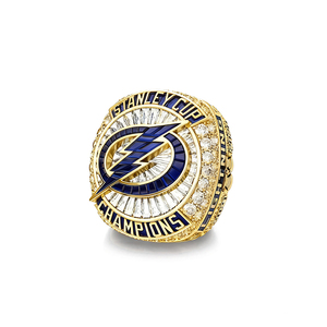 Tùy Chỉnh 2021 Hockey Tampa Bay Sét Rose Mạ Vàng Chất Lượng Cao Vô Địch Nhẫn Đá Quý Inlay Hợp Thời Trang Hip-Hop Giản Dị - Product Image 2