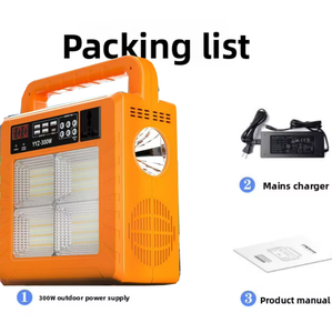 200W Portable <b>Power</b> Station Lightweight Camping Generator MPPT Solar Emergency Battery <b>Pack</b> With LED Flashlight YYZ300 <b>Power</b> Sup - Product Image 2