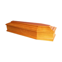 Serenity Sdd Tmall Cercueil en bois de style européen, pliable, avec poignées arquées, de haute qualité, écologique, biodégradable, 220 cm³