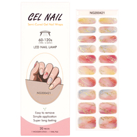 Huizi Nail Supplier – Nouveaux autocollants pour ongles semi-durcis 3D écologiques, non toxiques et longue durée, pour Noël