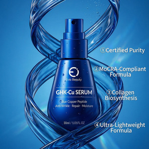 Siero Antirughe Elasticizzante Antiossidante Evia Beauty Personalizzato con Peptide di Rame Blu GHK-Cu e Acido Ialuronico per Riparazione Anti-Età - Product Image 6