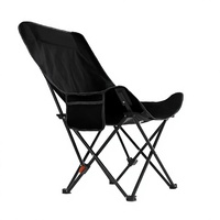 Chaise pliante de camping inclinable avec repose-pieds