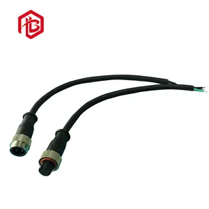 Conector de fio elétrico IP67 M16 cabo de alimentação LED de 2 e 4 pinos à prova d'água