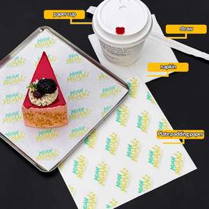 Assiette en papier jetable personnalisée, écologique, recyclable, biodégradable, enduite de PE, résistante à la graisse et à l'eau, pour pizza, gâteau, dessert - Product Image 2