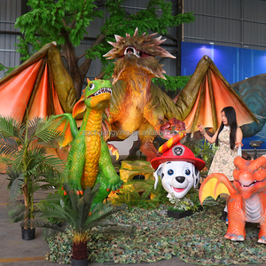 Modelo de Dragón Prehistórico Animatrónico Personalizado para Interiores, Dinosaurio <span class=keywords><strong>Artificial</strong></span> de Tamaño Real, Dragón Animatrónico para Películas - Product Image 4