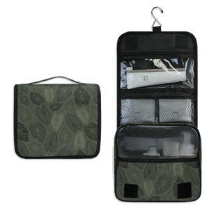 Pochette portable à fermeture éclair avec motif Kalo hawaïen, sac de toilette pliable pour femmes, sac de voyage cosmétique personnalisé avec logo - Product Image 2