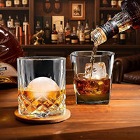 Bac à glaçons et à boules de glace en silicone de qualité alimentaire, réutilisable, à démoulage facile, avec boîte cadeau personnalisable pour la préparation de boissons froides (bourbon, vin)