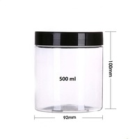 Xypackaging 89 400 200ml 200g 6.8oz Pots en plastique PET transparent vides pour cosmétiques et soins de la peau, emballage de crème pour les yeux