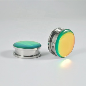 الفولاذ الجراحي الأخضر فلاش فيلم لامع جوهرة مقاييس سد نفق المتوسع أقراط جميلة ثقب الأذن 6-25 - Product Image 4