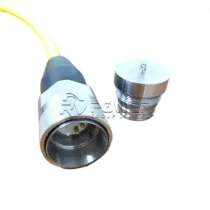 水下浮动2芯电源 + 2芯SM光纤ROV系绳PUR泡沫电缆，带防水连接器