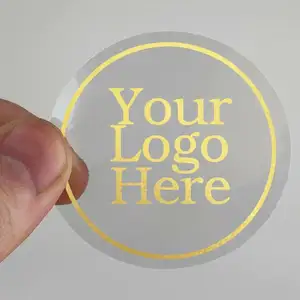 Custom LOGO high quality 3M adhesive clear transparent sticker