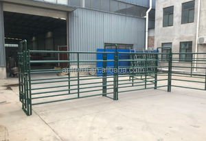 Portatile da 2.1 m in acciaio per bestiame cortile per uso pesante e mobile Paddock pannelli per recinzione cancelli facilmente assemblati per il vitello del cavallo del bestiame - Product Image 5