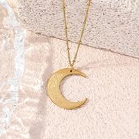 Collar de Moda con Colgante Islámico Ayatul Kursi, Diseño Árabe Musulmán, Alá, Corán, Acero Inoxidable, Venta al por Mayor para Hombres y Mujeres