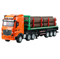 Huina SJY-1312/1313/1317 1/18 9CH Halbmetallischer Holztransporter 2,4G RC Bau-Holztransportfahrzeug