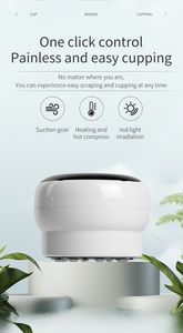 Портативный беспроводной массажер Гуаша 2025 с вакуумным присоской, электрический массажер для баночного массажа, устройство для скребкового массажа тела с подогревом - Product Image 3