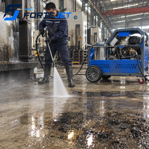 Idropulitrice Industriale 95 ° Idropulitrice a Caldo ad Alta Pressione a Benzina 250 Bar 18 L/min - Product Image 1
