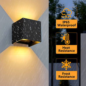 モダンな屋外壁取り付け<span class=keywords><strong>LED</strong></span>ライト 3000K マットブラック 120V 直接配線式 パティオ、私道、裏庭用 防水・省エネ - Product Image 2