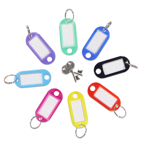 Porte-clés en plastique d'écriture à la main porte-clés étiquettes d'identification de bagage étiquettes porte-clés avec cartes de visite porte-clés porte-clés - Product Image 5