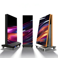 Écran LED intelligent pliable de haute qualité, mobile et contrôlable via téléphone portable, écran d'affichage numérique LED publicitaire