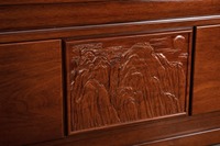 Ensemble de bureau de direction moderne de luxe en bois massif avec bibliothèque murale extensible et garantie de 5 ans pour bureau de direction