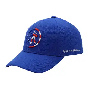 Custom Embroidery Logo 6 panel curved Stretch-Fit baseball Cap