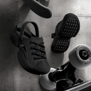 Zuecos de Plataforma Gruesa de una Pieza de EVA para Hombre, Blancos con Verde Neón, con Cordones, Antideslizantes, Sandalias de Senderismo para Exteriores - Product Image 4