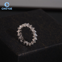 Bague pour homme en argent sterling 925, sertie de diamants Moissanite couleur D VVS certifiés GRA, style Hip Hop Iced Out, bijoux fins