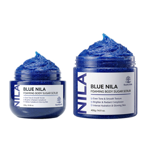 สครับน้ำตาลบลูไนลา ขัดผิวขาวกระจ่างใส ลดรูขุมขน บำรุงผิวด้วยเชียบัตเตอร์และโจโจบา รับผลิตแบบ OEM แบรนด์ส่วนตัว - Product Image 1