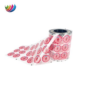 Logo personnalisé Qualité Alimentaire Yaourt Lait Pp Pet Pe Bouteille Conteneur Plateau Tasse <span class=keywords><strong>Film</strong></span> D'étanchéité Transparent Gelée Tasse <span class=keywords><strong>Film</strong></span> De Couvercle - Product Image 4