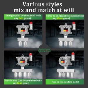 Ce ATEX chứng nhận trực tuyến dễ cháy <span class=keywords><strong>gas</strong></span> Detector <span class=keywords><strong>CH4</strong></span> H2 c2h4 Ethylene cảm biến cố định bốn-in-one <span class=keywords><strong>Gas</strong></span> Detector với hiển thị - Product Image 5