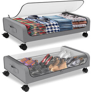 Organizador de Almacenamiento Debajo de la Cama con Ruedas, Duradero y Ahorrador de Espacio, para Zapatos - Product Image 1