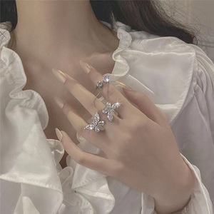 Bague tridimensionnelle pour femme, doigt index ouvert, super style féerique, mode <span class=keywords><strong>S</strong></span> - Product Image 3