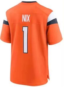 2024 Nova Temporada 10 Bo Nix <span class=keywords><strong>2</strong></span> Patrick Sultan-II 14 Courtland Sutton 7 John Elway Costura Atacado Costurado Camisa De Futebol Camisas - Product Image 2