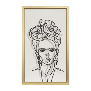 Modern Squared <b>Framed</b> <b>Canvas</b> Wall Art Elegant Face Design For Living Room Or Dining - Product Image 6