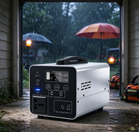 Centrale électrique d'urgence modulaire 384 Wh pour maison, avec boîtier métallique et station d'alimentation super portable moderne à phase divisée
