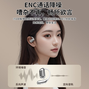 Auriculares Inalámbricos Deportivos con Gancho para la Oreja, Pantalla LCD a Color, Bluetooth 5.4, Diseño Abierto, Traducción IA Transfronteriza - Product Image 5