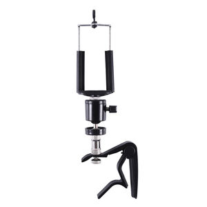 Agarre estable ajustable duradero soporte de transmisión en vivo soporte de teléfono clavijero abrazadera de cuello con capo de guitarra soporte de teléfono de guitarra - Product Image 6