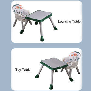 Silla Alta para Bebé Plegable Moderna y Ecológica de Plástico OEM con Base Giratoria, Cinturón de Seguridad, Mesa de Lectura Ajustable para Sala de Estar y Cocina - Product Image 4