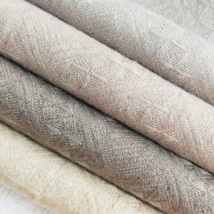 <span class=keywords><strong>Tissu</strong></span> de rideau aspect <span class=keywords><strong>lin</strong></span> doré pour la décoration intérieure occultant et matériau de rembourrage Technique tricotée pour rideaux et canapé - Product Image 5