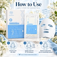 Masque facial bioactif SPA hydratant, régénérant, raffermissant, antioxydant, réparateur des rides, anti-âge, à base de peptides de petites molécules fermentés