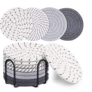 Tapis isolants thermiques faits à la main en <span class=keywords><strong>paille</strong></span> et coton-lin pour bols, casseroles et assiettes chaudes, sets <span class=keywords><strong>de</strong></span> <span class=keywords><strong>table</strong></span> tissés durables pour <span class=keywords><strong>table</strong></span> à manger - Product Image 2