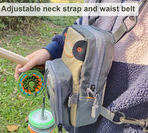 مخصص متعدد الجيوب الخريف نهر يطير الصيد حزمة الصدر يطير الصيد الحقيبة الصيد - Product Image 4