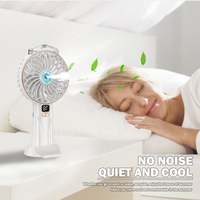 Ventilateur de climatisation évaporatif électrique rechargeable USB Type C portable avec brume d'eau pour garage et voiture