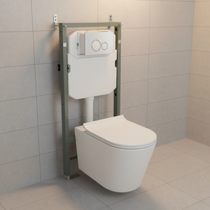 ถังเก็บน้ำสำหรับโถสุขภัณฑ์แบบติดผนังเซรามิกทันสมัย ทนน้ำ ประหยัดน้ำ เหมาะสำหรับห้องน้ำในบ้านพักอาศัย ยินดีขายส่ง - Product Image 1