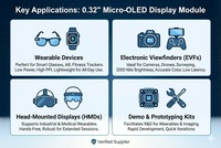 Module d'affichage Micro OLED 0,32 pouce 800x600 avec interface Type-C DP Alt Mode pour applications AR/VR