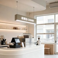 Enseigne personnalisée de boîte à lumière LED en acrylique illuminé pour le caissier de magasin Enseigne de caisse à lumière suspendue au plafond