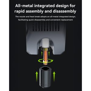 หัวฉีดเครื่องพิมพ์ 3 มิติ Creality 0.4 มม. โลหะผสมทองแดงแบบเปลี่ยนเร็วสำหรับ K2 Plus 2 ชิ้น - Product Image 3