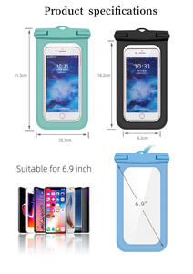 Pochette flottante universelle personnalisée pour téléphone portable, sac sec étanche pour écran tactile - Product Image 6